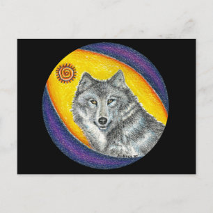 Het Helen van de medicijnman Wolf Briefkaart