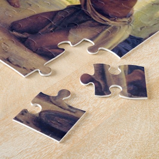 Het helen van het blinde Man door Carl Bloch Legpuzzel (Zijkant)