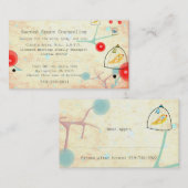 Het helen voor de geest, het lichaam, en de ziel afsprakenkaartje (Voorkant / Achterkant)