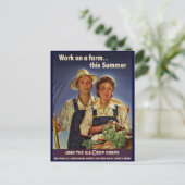 Het helpen op het behoud van het Boerderij tijdens Briefkaart (Staand voorkant)