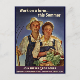 Het helpen op het behoud van het Boerderij tijdens Briefkaart