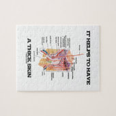 Het helpt een dikke huid (anatomie Humor) te hebbe Legpuzzel (Horizontaal)