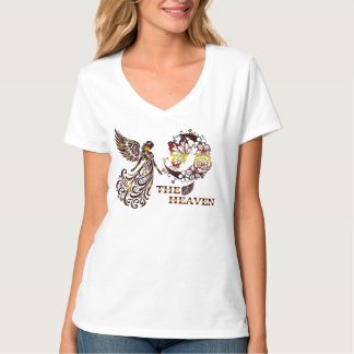 Het Hemel Vrouwen V-Hemd T-shirt