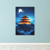 Het Hemelpaleis om Middernacht Canvas Afdruk (Insitu (Houten vloer))