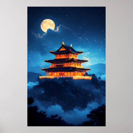 Het Hemelpaleis om Middernacht Poster (Voorkant)