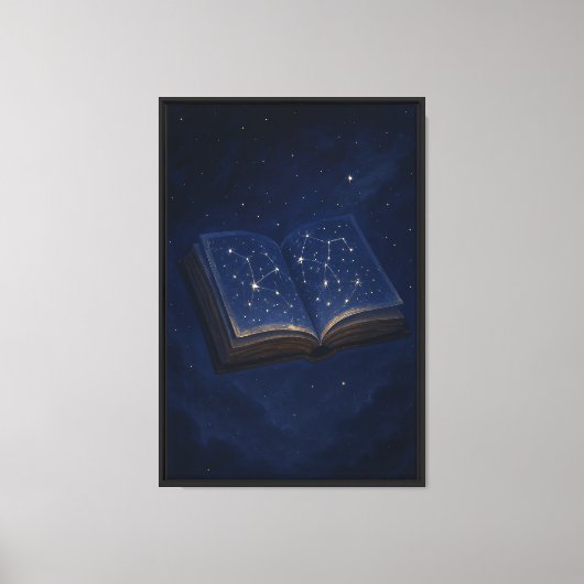Het hemelse boek der sterren canvas afdruk (Voorkant)