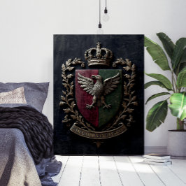 Het Heraldische Wapen Chateaucore Victoriaans Midd Poster