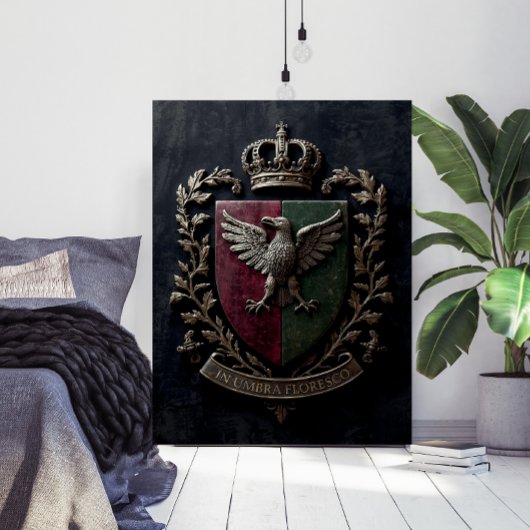 Het Heraldische Wapen Chateaucore Victoriaans Midd Poster