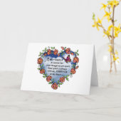 Het herdenkings Gedicht van de Vlinder Kaart (Gele Bloem)