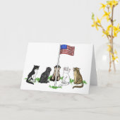 Het herdenkings Wenskaart van de Kat van de Dag Kaart (Gele Bloem)