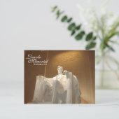Het HerdenkingsBriefkaart van Lincoln Briefkaart (Staand voorkant)