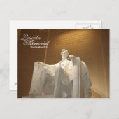 Het HerdenkingsBriefkaart van Lincoln Briefkaart (Voorkant / Achterkant)