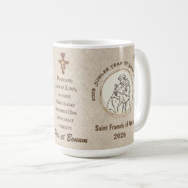 Het herdenkingsmok van het jaar van St. Franciscus Koffiemok