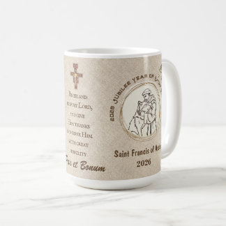 Het herdenkingsmok van het jaar van St. Franciscus Koffiemok