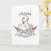 Het HerdenkingsWenskaart van Obama Kaart (Gele Bloem)