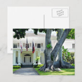 Het Herenhuis van gouverneurs van het Briefkaart (Voorkant / Achterkant)