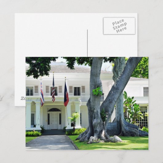 Het Herenhuis van gouverneurs van het Briefkaart (Voorkant / Achterkant)