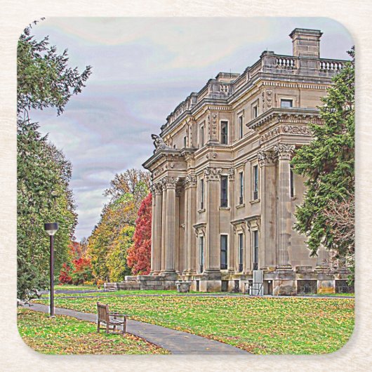 Het Herenhuis van Vanderbuilt Kartonnen Onderzetters (Voorkant)