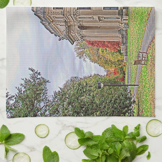 Het Herenhuis van Vanderbuilt Theedoek (Gevouwen)