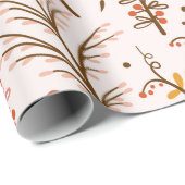 Het herfst Floral naadloos patroon. Doodle Planten Cadeaupapier (Rol Hoek)
