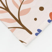 Het herfst Floral naadloos patroon. Doodle Planten Fleece Deken (Hoek)
