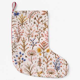 Het herfst Floral naadloos patroon. Doodle Planten Kleine Kerstsok