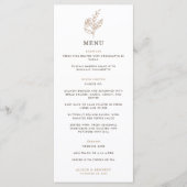 Het herfst herfst Sprig bruiloft Menu (Voorkant)