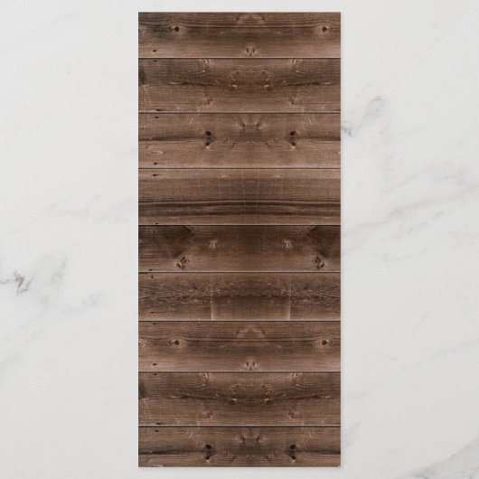 Het herfst laat het Rustic Fall Wedding Menu verla (Achterkant)