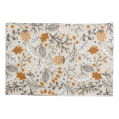 Het herfst Patroon van de Herfst van de Boersen en Kussensloop (Achterkant)