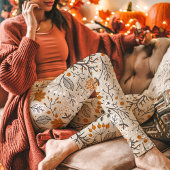 Het herfst Patroon van de Herfst van de Boersen en Leggings