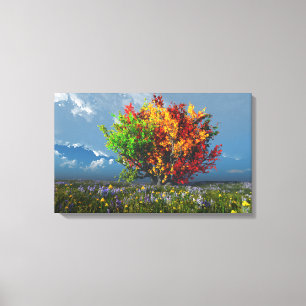 Het Herfst spectrum (namiddag) Canvas Afdruk