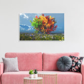 Het Herfst spectrum (namiddag) Canvas Afdruk (Insitu (Woonkamer))
