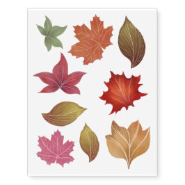 Het herfst verlaat het tattoo van het Kleurenlicha