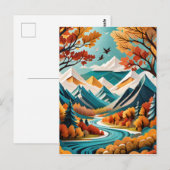 Het herfstgebladerte is een prachtig gezicht om te briefkaart (Voorkant / Achterkant)