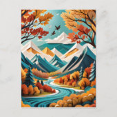 Het herfstgebladerte is een prachtig gezicht om te briefkaart (Voorkant)