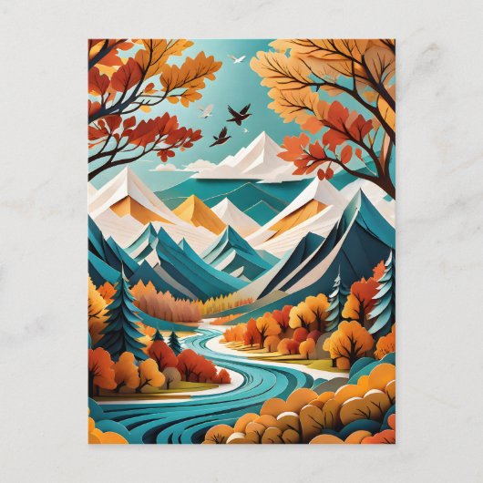 Het herfstgebladerte is een prachtig gezicht om te briefkaart (Voorkant)