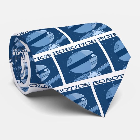 Het herfstmeer "ROBOTIEK!" Stropdas (Opgerold)