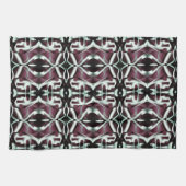 Het herhalen van ondoorzichtige rode en gradiëntkr theedoek (Horizontaal)