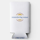 Het herinneren van Esmae Slim 12 oz kan Koozie (Achterkant)