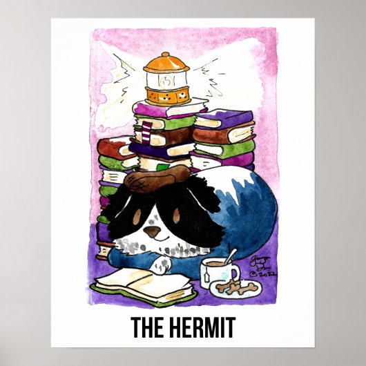 Het Hermit BCN Tarot Poster (Voorkant)