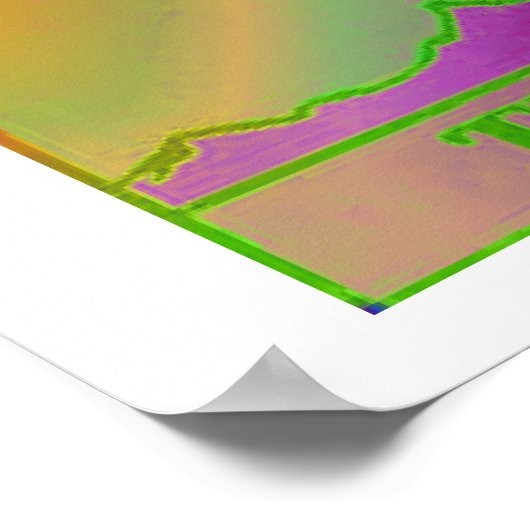 Het Hermit Tarot Kaart Psychedelic Poster (Hoek)