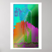 Het Hermit Tarot Kaart Psychedelic Poster (Voorkant)