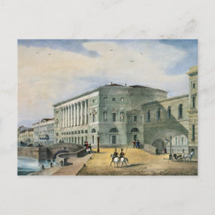 Het Hermitage Theater gezien vanuit Vassily Briefkaart