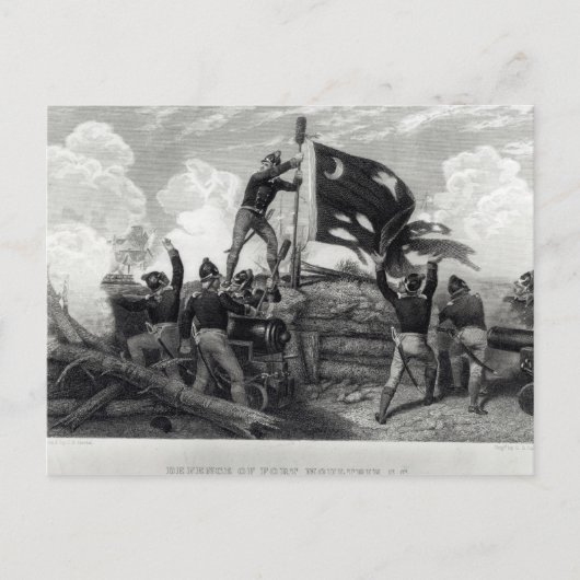 Het Heroïsme van sergeant William Jasper Briefkaart (Voorkant)