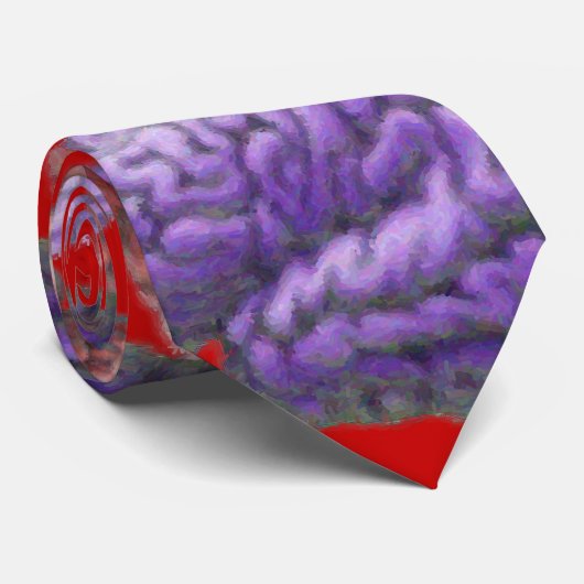 Het hersenStropdas voor mannen Stropdas (Opgerold)