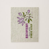 Het herstel begint met de eerste stap legpuzzel (Verticaal)