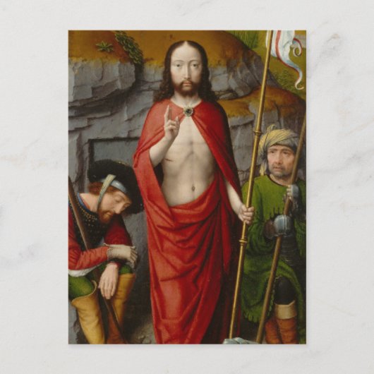 Het herstel, met de pelgrims van Emmaus Briefkaart (Voorkant)