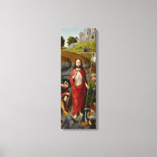 Het herstel, met de pelgrims van Emmaus Canvas Afdruk