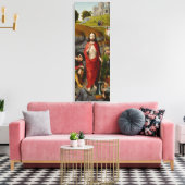 Het herstel, met de pelgrims van Emmaus Canvas Afdruk (Insitu (Woonkamer))