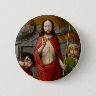Het herstel, met de pelgrims van Emmaus Ronde Button 5,7 Cm